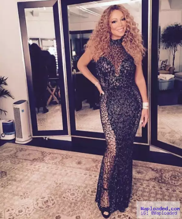 Mariah Carey Looks Stunning In Black Sheer Dress